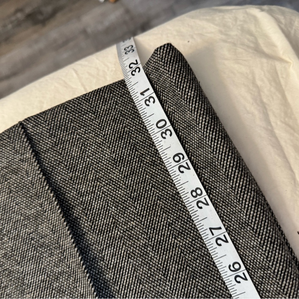 Ann Taylor Herringbone Wide Leg Trousers 32” inseam Stretch Waist Career Pants - Picture 6 of 6